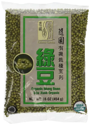 Chimes Garden Frijoles Mungos orgánicos para germinar, cocina asiática y más, bolsas de 16 onzas