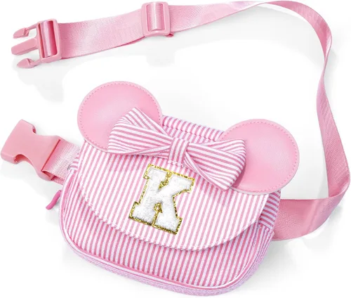 Regalos de cumpleaños para niñas Riñonera con inicial, regalos para niños pequeños, adolescentes, niñas, niños, regalo personalizado para hija,