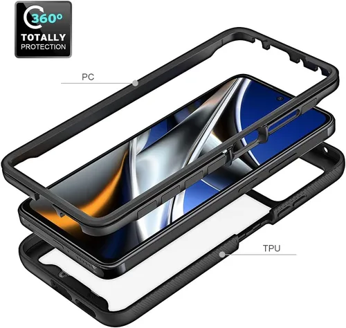 Miniatura 3 de AKABEILA Ajuste para Xiaomi Poco X4 Pro 5G Case, Compatible para Xiaomi Poco X4 Pro 5G Fundas de teléfono 360° Cuerpo completo Protector a prueba