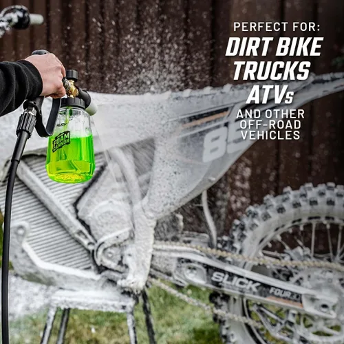 Miniatura 3 de Slick Products Total Off-Road Wash Super Concentrate - Jabón de espuma gruesa para lavado de autos con fórmula híbrida de cerámica para motocross