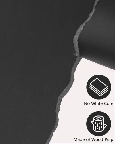 Miniatura 7 de Papel de cartulina negro de 8.5 x 11 pulgadas, 108 hojas de 6.35 oz, papel de construcción pesado para hacer tarjetas, impresión, manualidades