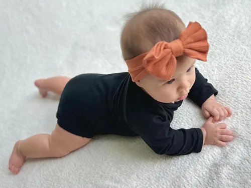 Miniatura 2 de 123 Bear Baby Cotton Spandex Infant Bodysuits Long Sleeve and Short Sleeve
