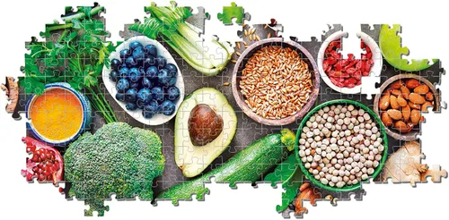 Miniatura 3 de Clementoni - 39518 - Colección Puzzle Panorama - Veggie saludable - 1000 piezas - Hecho en Italia - Rompecabezas para adultos