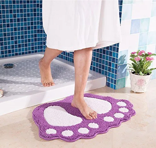 Miniatura 2 de MIFXIN Tapete de baño antideslizante para inodoro, bonito tapete para pies grandes, suave y absorbente, tapete antideslizante para baño, cocina