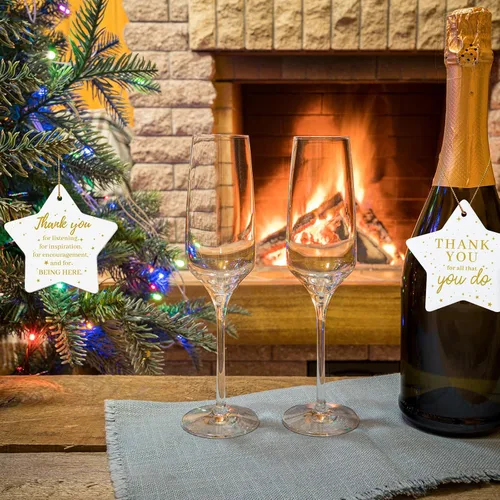 Miniatura 6 de Sliner 18 piezas de Navidad para compañeros de trabajo, adornos de cerámica a granel, apreciación de los empleados, regalos inspiradores
