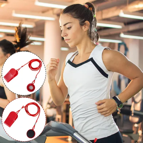 Miniatura 5 de lasuroa 2pcs Treadmill Magnet Safety Keys, 2 Styles Treadmill Magnetic Key Replacement Round Universal Running Machine Emergency Stop Safety Switch