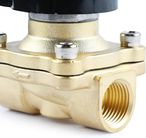 Miniatura 5 de U.S. Solid 1/2" válvula electromagnética eléctrica de latón subacuática 110V CA normalmente cerrada VITON IP67 aire no potable aceite de agua