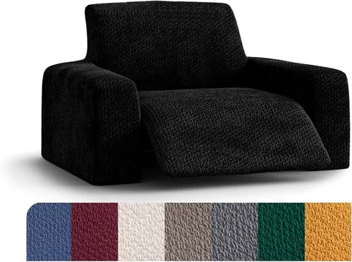 Miniatura 17 de PAULATO BY GA.I.CO. Funda reclinable – Funda de ajuste suave – Protector elástico de muebles reclinables de 1 pieza – Tela de terciopelo lavable a