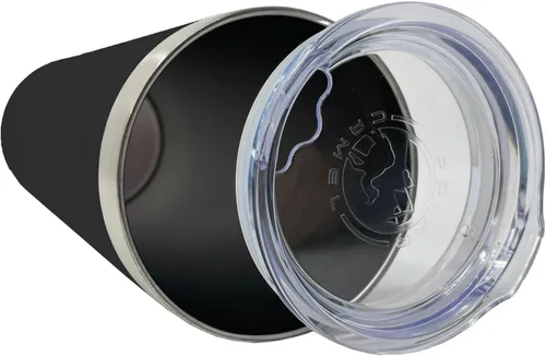 Miniatura 2 de LaserGram Vaso delgado aislado al vacío de 22 onzas, notas musicales, grabado personalizado incluido (negro)