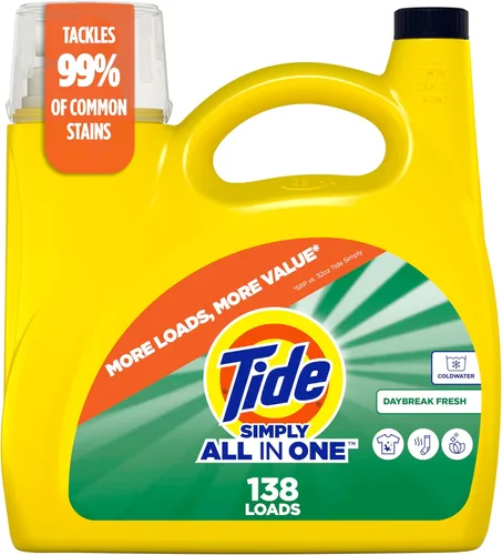 Miniatura 8 de Tide Simply Liquid - Detergente para ropa, aroma refrescante de brisa, 138 cargas, 182 onzas líquidas, detergente todo en uno