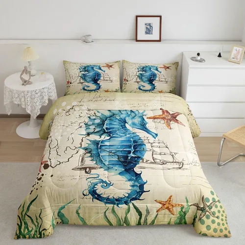 Miniatura 10 de Erosebridal Juego de ropa de cama individual de animales del zoológico para niños, lindo juego de edredón de animales salvajes de dibujos animados
