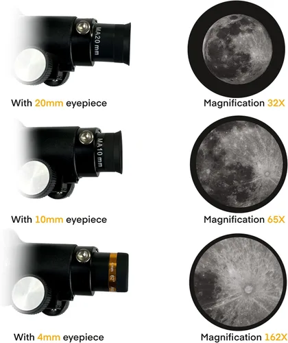 Miniatura 8 de SpectrumOI Telescopio para niños, telescopio para adultos, regalos de astronomía, telescopio para niños de 8 a 12 años, telescopio reflector