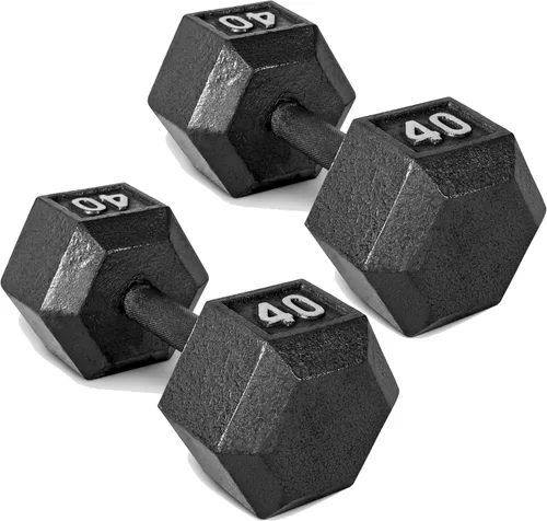 Miniatura 57 de CAP Barbell Mancuerna hexagonal de hierro fundido Múltiples opciones
