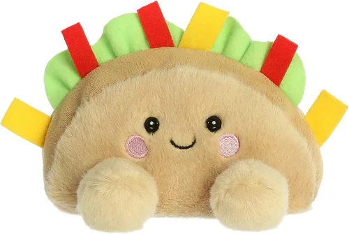 Aurora® Adorable Palm Pals™ Fiesta Taco™ Animal de Peluche - Divertido Peluche Coleccionable para Niños y Coleccionistas Adultos - Perfecto para