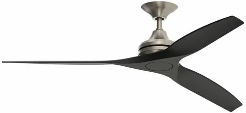 Miniatura 15 de Fanimation Spitfire - Ventilador de techo para interiores y exteriores de 60 pulgadas, níquel cepillado con cuchillas naturales