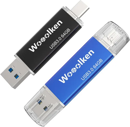 Miniatura 15 de Unidad flash USB C de 8 GB, paquete de 10 unidades flash Wooolken tipo C + USB 2.0 Thumb Drive OTG Memory Stick compatible con iPhone 16/15