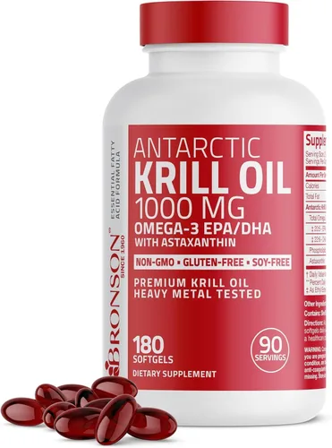 Miniatura 10 de Suplemento Antarctic Krill Oil de 0.035 onzas, de Bronson , No Model, 1