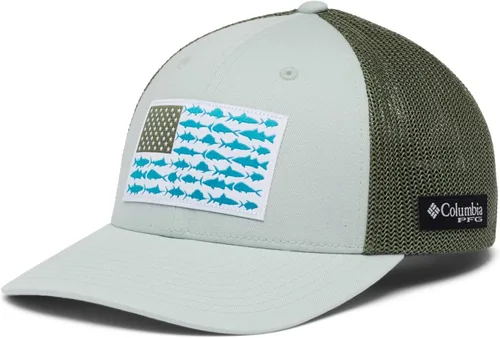 Miniatura 662 de Columbia - Gorra de malla con bandera con árboles unisex para adultos, corona alta
