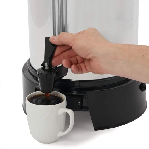 Miniatura 4 de West Bend Urna de café comercial de aluminio altamente pulido con control automático de temperatura, gran capacidad con preparación rápida y fácil