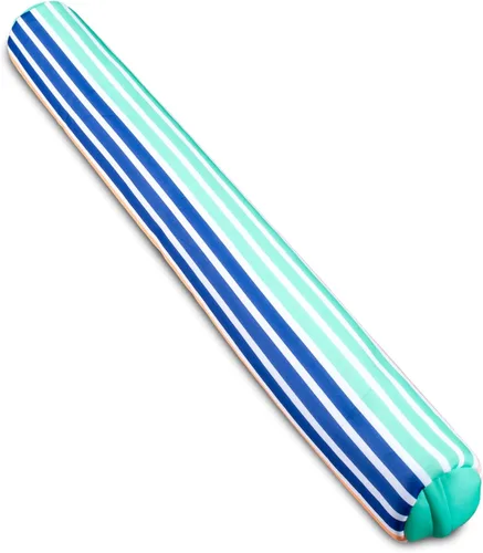 Miniatura 13 de Big Joe Flotador de piscina de fideos que no necesita inflado, malla de doble cara aguamarina/verde, Jumbo 4 pies Agua/Verde