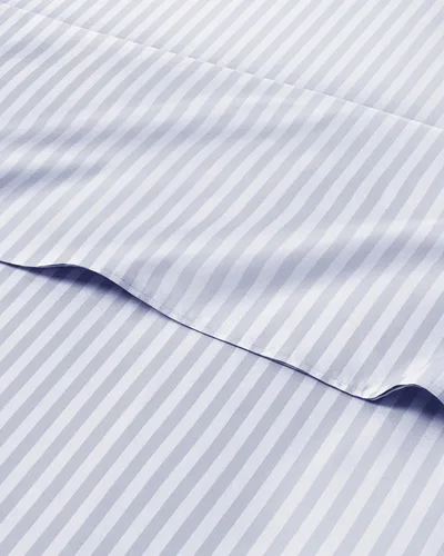 Miniatura 42 de Sábanas con patrón de puntos azules, 1 sábana encimera, 1 sábana bajera y 1 funda de almohada con bolsillos profundos, ropa de cama con estampado