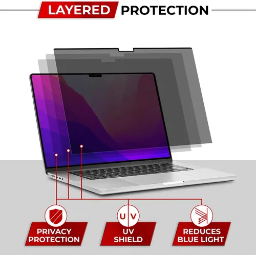 Miniatura 7 de SightPro Protector de Pantalla Magnético de Privacidad para MacBook Pro de 13 Pulgadas (2016, 2017, 2018, 2019, 2020, 2021, 2022, M1, M2) Filtro