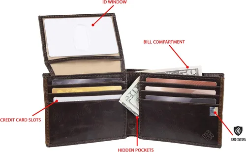 Miniatura 7 de Cartera Columbia RFID para hombre tipo billetera