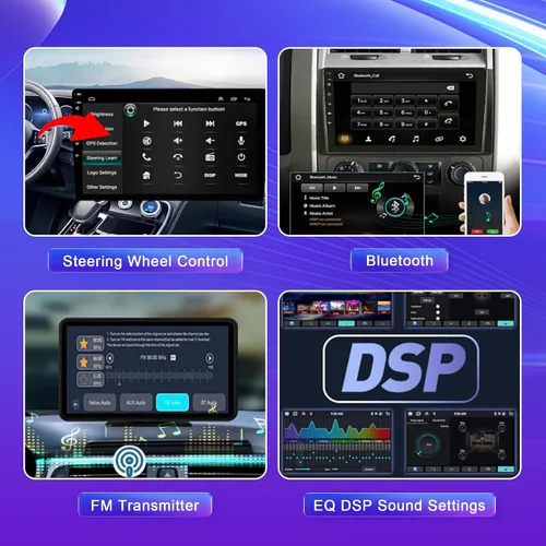 Miniatura 6 de [4+64G] 9.7" Radio de estéreo de coche para Ford F150 2009 2010 2011 2012 2013 2014 Android 13 Radio de pantalla táctil de actualización con Carplay