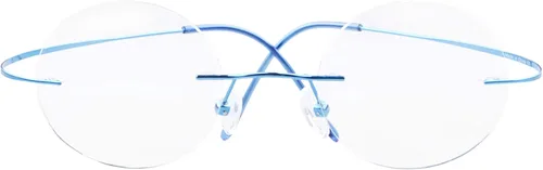 Miniatura 13 de CessBlu Anteojos de lectura circulares de titanio, lentes de lectura redondos sin montura flexibles para hombres y mujeres