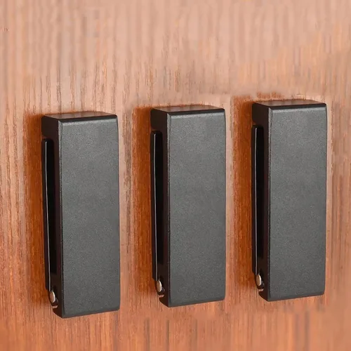 Miniatura 3 de Ganchos plegables para abrigos, ganchos plegables de pared para colgar de aleación de aluminio, colgador de tela, soporte para auriculares, gancho