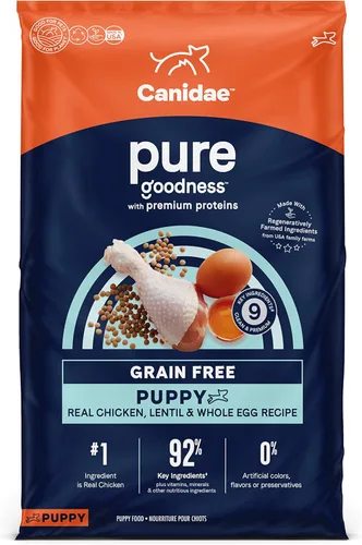 Miniatura 12 de Canidae Pure - Comida seca premium para cachorros con ingredientes limitados, receta de salmón real y avena, 22 libras, con granos sanos