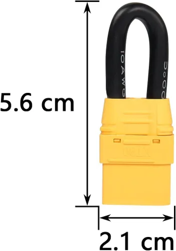 Miniatura 4 de CERRXIAN XT90 Conector de cortocircuito hembra, conector de bucle de enchufe, doble circuito a circuito único para batería RC Lipo FPV (paquete de 2)