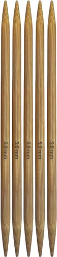 Miniatura 9 de Mdoker Agujas de tejer de bambú de doble punta de bambú carbonizado 7.9 pulgadas (7.9 in) de longitud para proyectos de hilo de tejer creativos