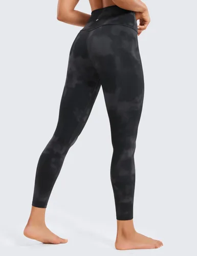 Miniatura 41 de CRZ YOGA Leggings de entrenamiento para mujer con sensación de desnudez cepillada de 25 pulgadas, pantalones de yoga de compresión de cintura alta
