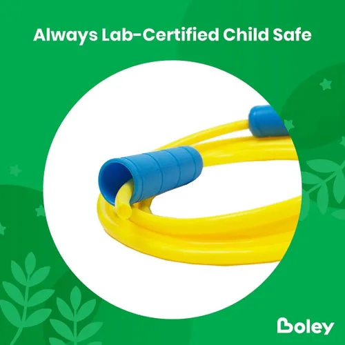Miniatura 4 de Boley Juego de cuerdas de saltar para niños, paquete de 12, cuerdas de saltar duraderas de 7 pies con asas antideslizantes para niños y niñas