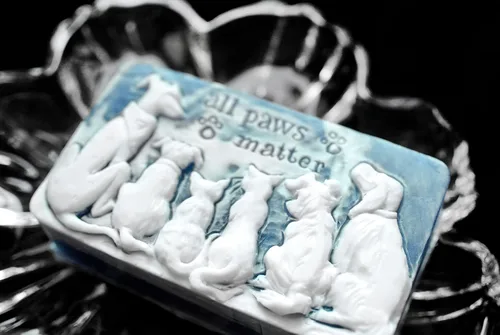 Miniatura 5 de All Paws Matter - Molde de silicona, jabón, cera de yeso, resina de arcilla de 5 onzas para perros y gatos