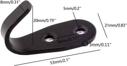 Miniatura 2 de Ganchos de pared resistentes, ganchos de rosca de acero inoxidable para colgar abrigos, plantas, toallas, llaves, sombreros, ganchos impermeables