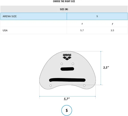 Miniatura 5 de Arena Pala de natación unisex para adultos Elite Finger para entrenamiento de natación, equipo de piscina para hombres y mujeres Negro/Plateado