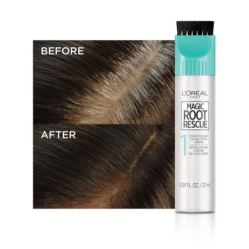 Miniatura 4 de L'Oreal Paris Magic Root Rescue - Kit de coloración de cabello de raíz de 10 minutos, color permanente para el cabello con aplicador de precisión