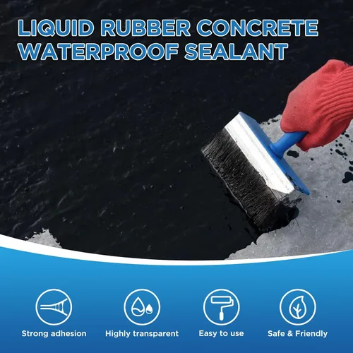 Miniatura 4 de Sellador impermeable negro, revestimiento impermeable de 35 onzas, revestimiento de reparación de fugas para planos, metal, techos, cimientos