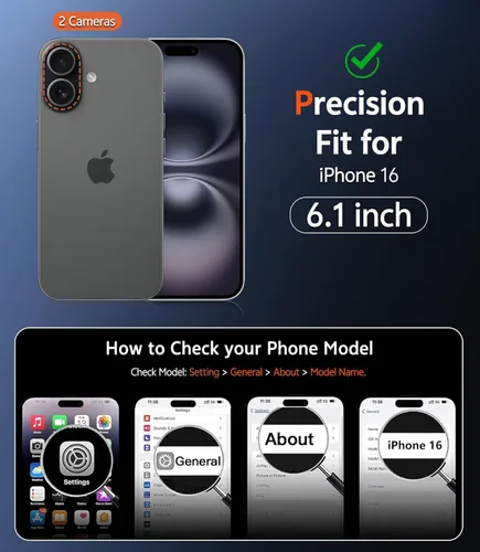 Miniatura 1724 de FNTCASE Funda para iPhone 13 Pro-Max: Fundas magnéticas transparentes compatibles con Magsafe Slim anti amarillamiento protección contra caídas