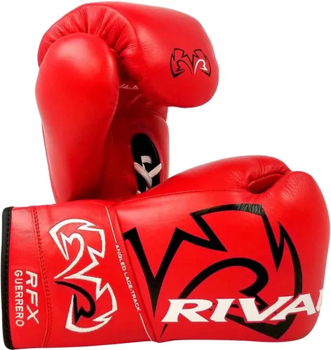Miniatura 6 de Guantes de boxeo RIVAL RFX-Guerrero Pro Fight, HDEF Hard, cierre con cordones, sensación más rígida y firme, aprobado para competición
