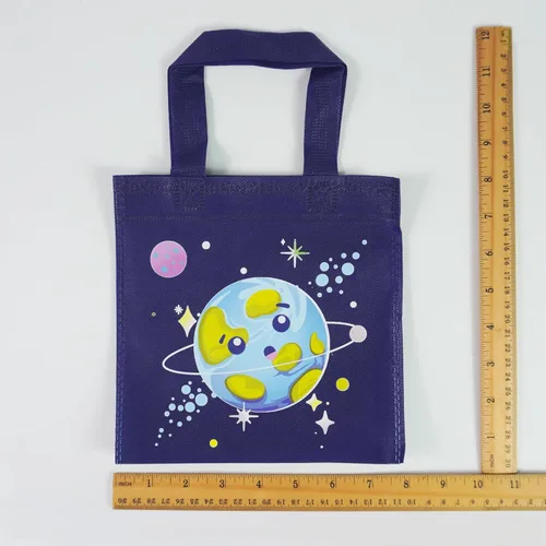 Miniatura 5 de BANBALLON 20 bolsas de recuerdo para fiesta del espacio exterior, bolsas de regalo espaciales, bolsas de regalo para niños, sistema solar galáctico