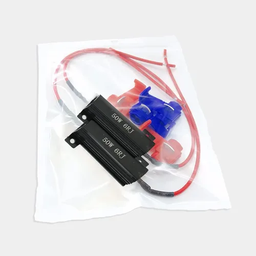 Miniatura 4 de 2 resistencias de carga de 50 W y 6 ohmios para bombilla LED Fix Fast Hyper Flash Turn Signal Blink Código de error (negro)