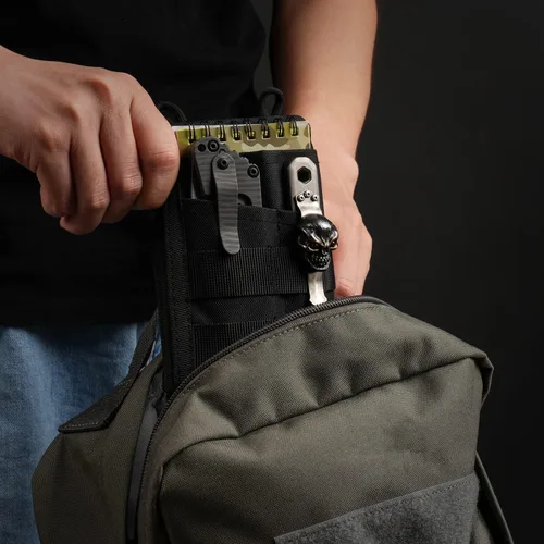 Miniatura 9 de VIPERADE VE18 EDC Bolsa, Organizador de Bolsillo para Hombres, Organizador de Bolsillo EDC, 3 Ranuras con 2 Bolsillos con Cremallera, Bolsa