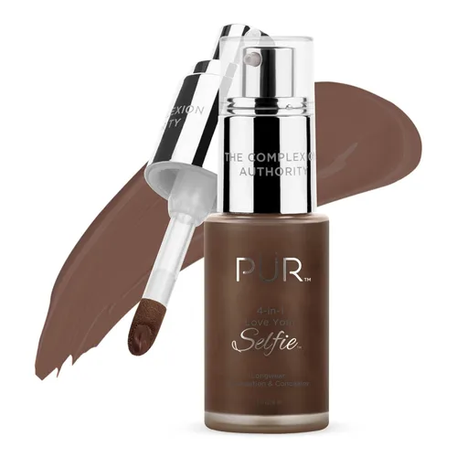 Miniatura 10 de PÜR MINERALS 4-in-1 Love Your Selfie Foundation & Concealer - Longwear Medium-to-Full Coverage Liquid Makeup Foundation with Hydrating Blend for