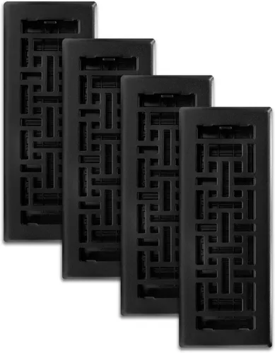 Miniatura 36 de Decor Grates Registro de suelo oriental AJH412-RB, 4 x 12 pulgadas, acabado de bronce frotado bronce (Rubbed Bronze Finish)