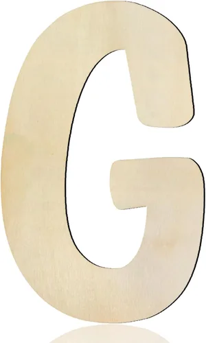 Miniatura 14 de Letras de madera de 8 pulgadas de alto, letra de madera D de 1/5 pulgada de grosor, letras del alfabeto de madera sin terminar para decoración