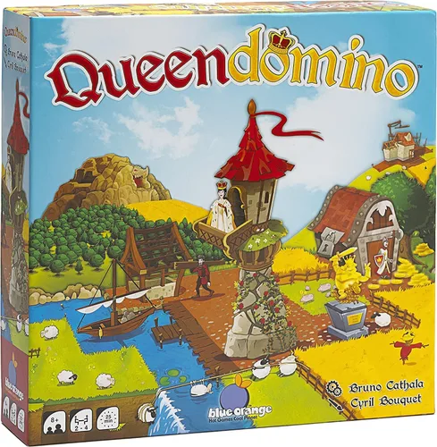 Juego de mesa Queendomino de Blue Orange Games - Juego de mesa de estrategia familiar o para adultos para 2 a 4 jugadores. Recomendado para mayores