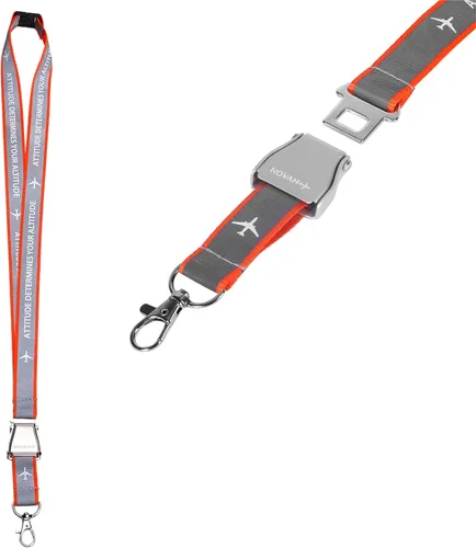 Miniatura 4 de Novah Cordón reflectante de aviación, hebilla de seguridad separable para pilotos, asistentes de vuelo y tripulación de aviación Insignia